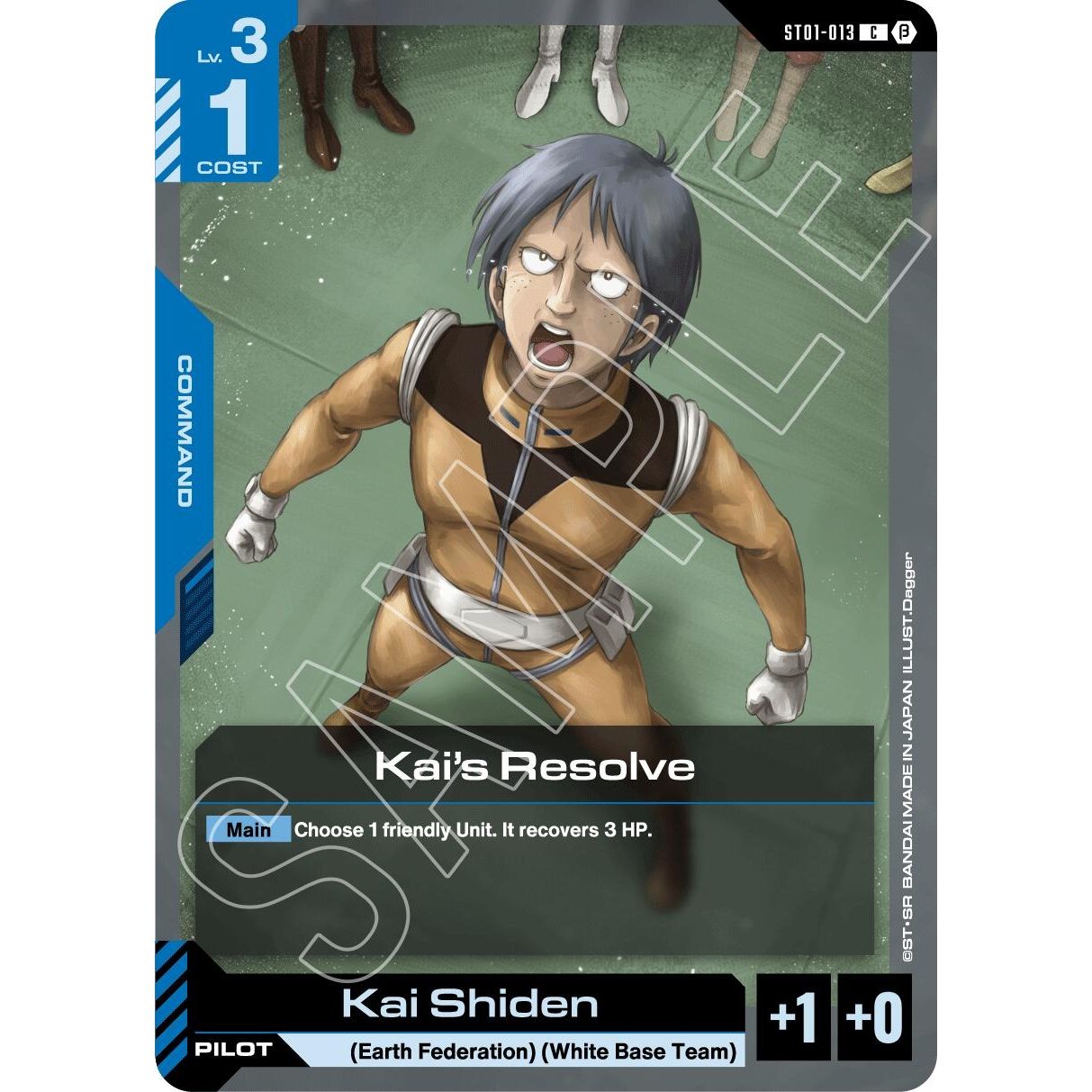 Image for Kai's Resolve (ST01-013) (GD01_b) - Gundam Card Game