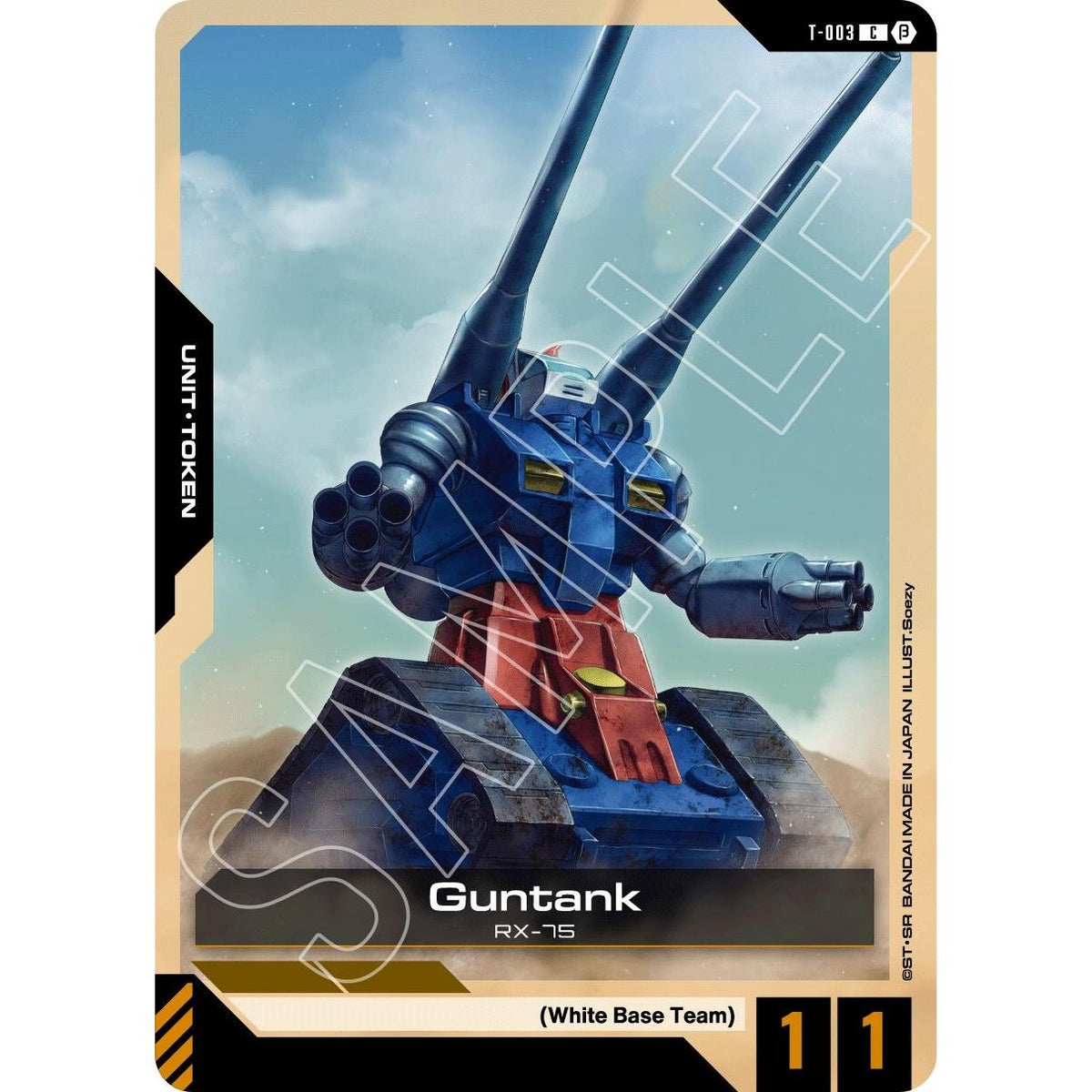 Image for Guntank (Token) (T-003) (GD01_b) - Gundam Card Game