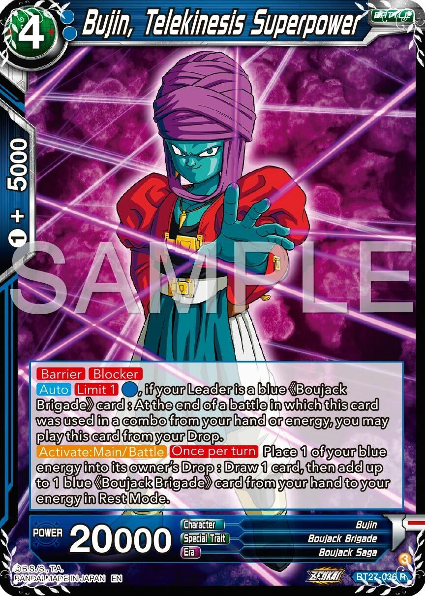 Image for Bujin, Telekinesis Superpower (BT27-036) (BT27) - Dragon Ball Super: Masters