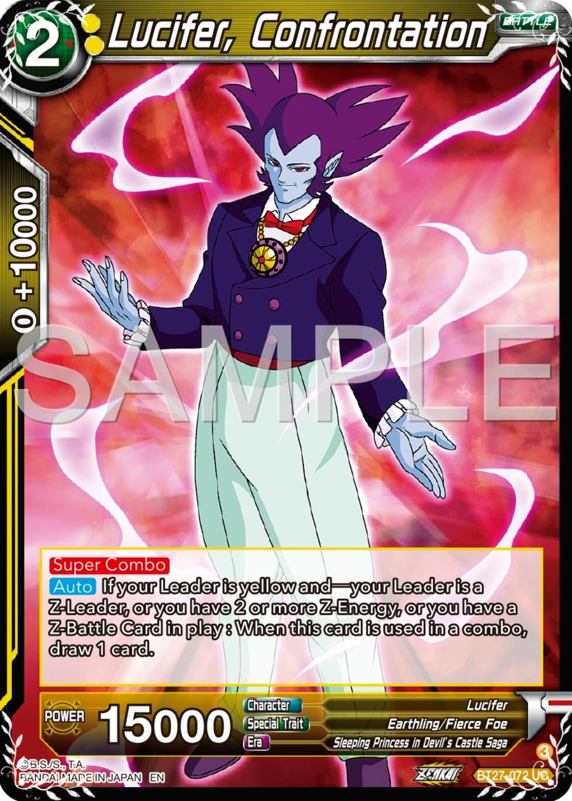 Image for Lucifer, Confrentation (BT27-072) (BT27) - Dragon Ball Super: Masters