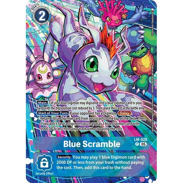 Image for Blue Scramble (Alternate Art) (LM-028 P) (ST-20) - Digimon Card Game