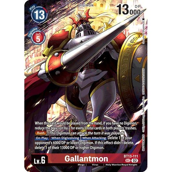 Image for Gallantmon (Limited Card Pack) (BT13-111 SEC) (BT21) - Digimon Card Game