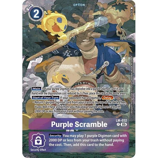 Image for Purple Scramble (Alternate Art) (LM-032 P) (ST-20) - Digimon Card Game