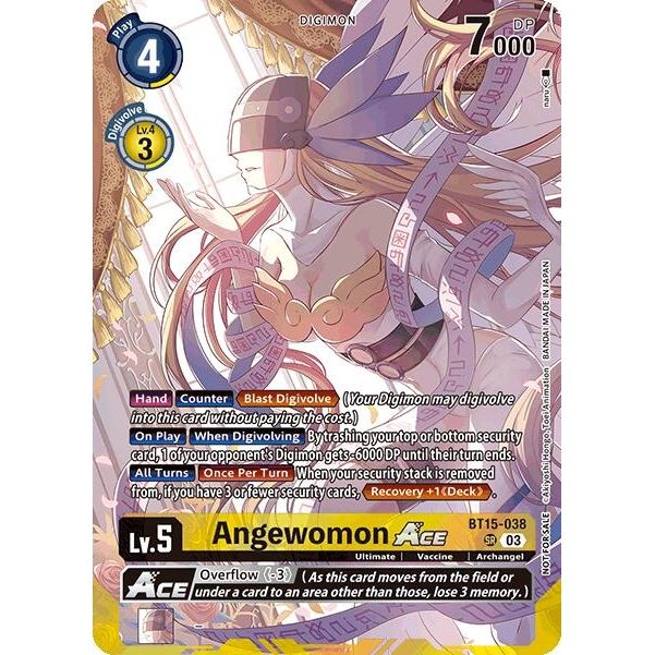 Image for Angewomon ACE (Limited Card Pack) (BT15-038 SR) (BT21) - Digimon Card Game