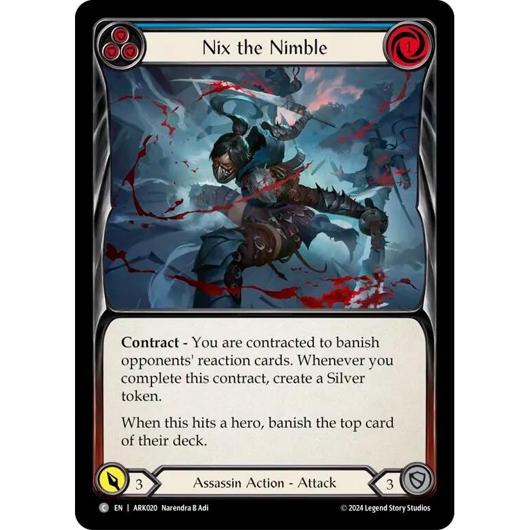 Image for Nix the Nimble (Blue) (ARK020) - Flesh and Blood TCG