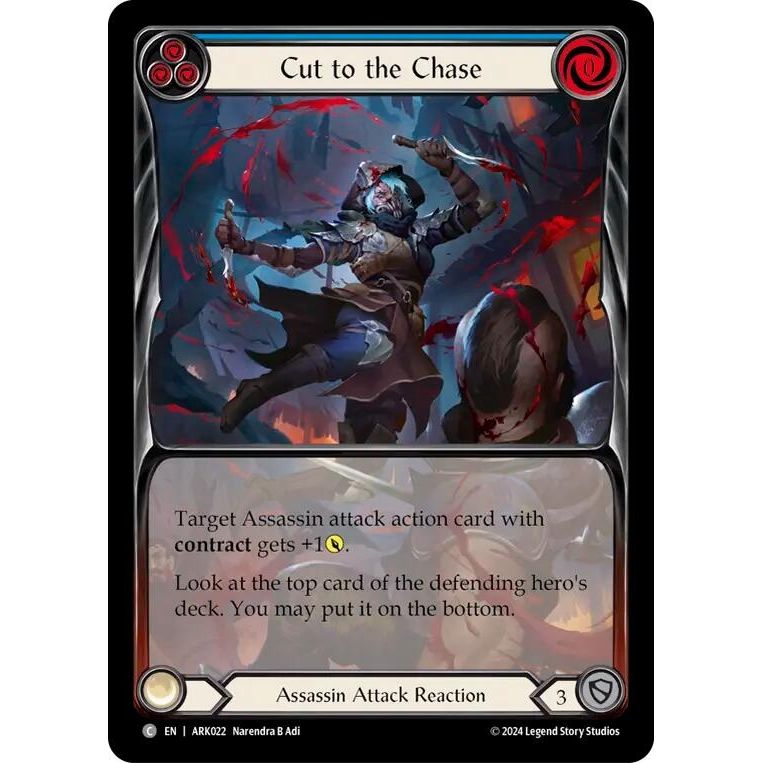 Image for Cut to the Chase (Blue) (Extended Art) (ARK022) - Flesh and Blood TCG