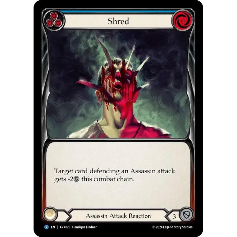 Image for Shred (Blue) (ARK025) - Flesh and Blood TCG