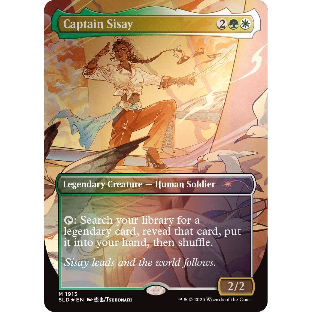 Image for Captain Sisay (1913) (Rainbow Foil) (1913) (SLD) - Magic: The Gathering
