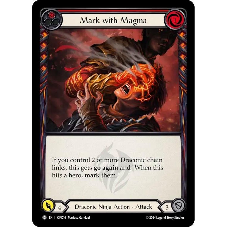 Image for Mark with Magma (Red) (CIN016) - Flesh and Blood TCG