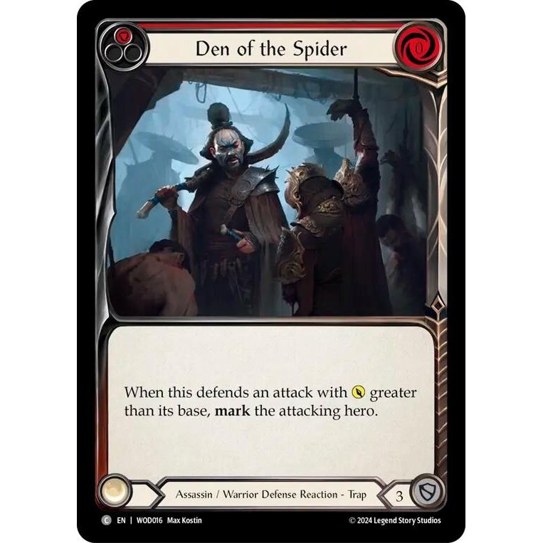 Image for Den of the Spider (Red) (WOD016) - Flesh and Blood TCG