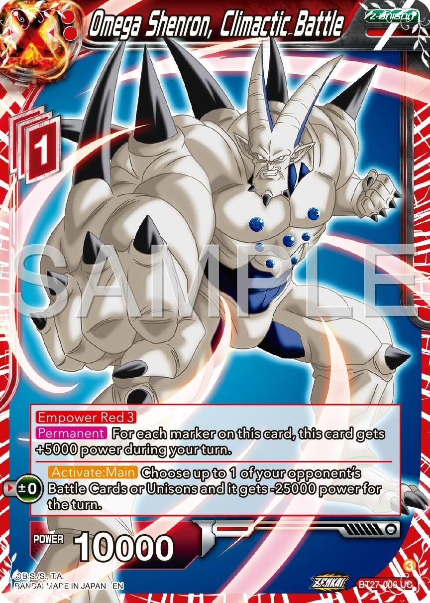 Image for Omega Shenron, Climactic Battle (BT27-006) (BT27) - Dragon Ball Super: Masters