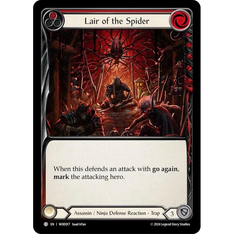 Image for Lair of the Spider (Red) (WOD017) - Flesh and Blood TCG