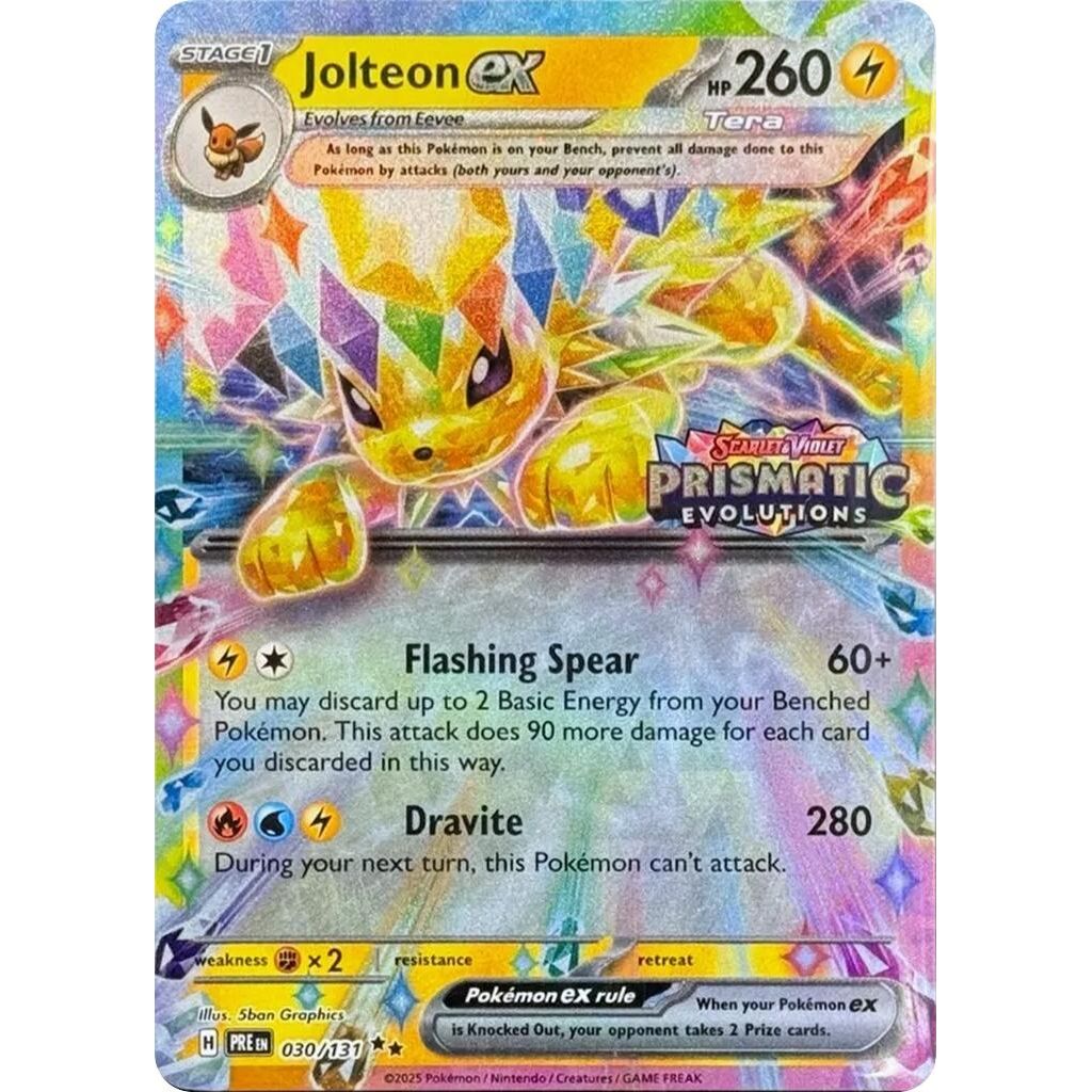 Image for Jolteon ex - 030/131 (Prismatic Evolutions Stamp) (030/131) (MCAP) - Pokemon