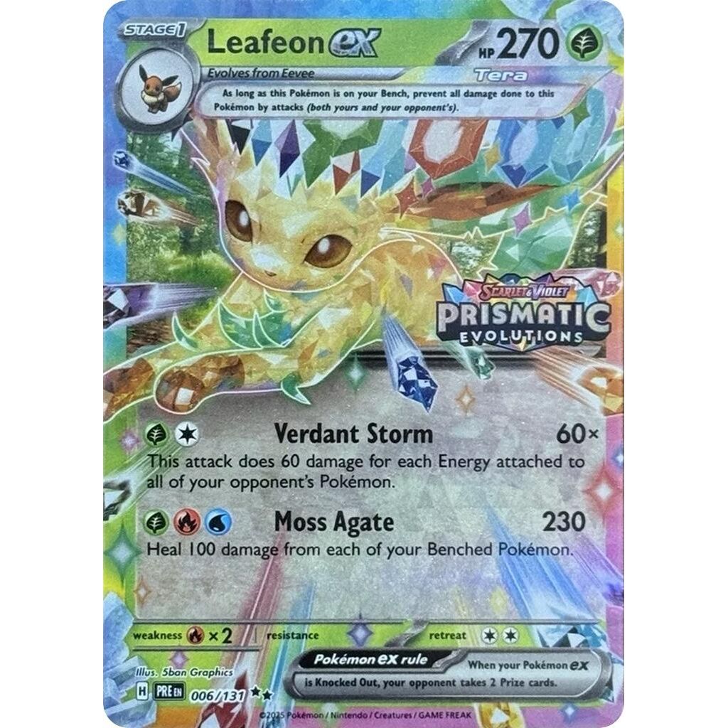 Image for Leafeon ex - 006/131 (Prismatic Evolutions Stamp) (006/131) (MCAP) - Pokemon