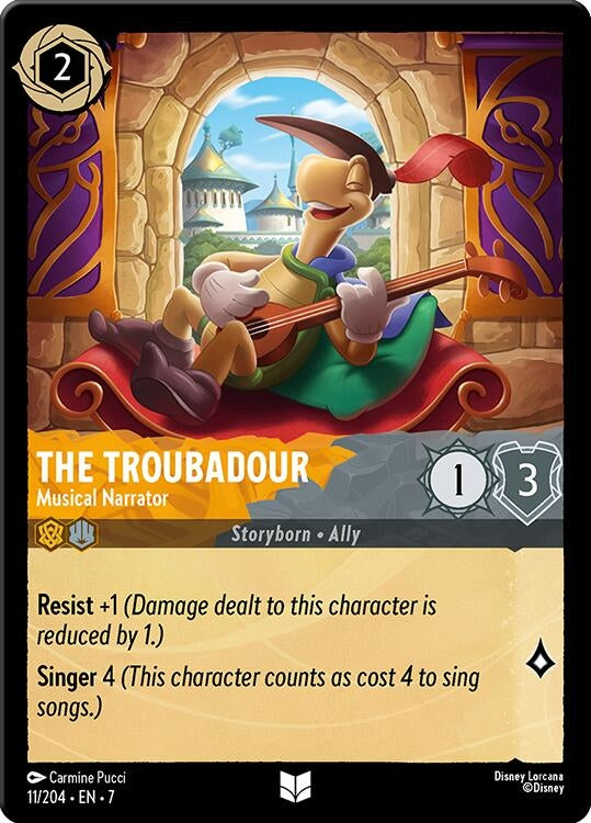 Image for The Troubadour - Musical Narrator (11/204) (7) - Disney Lorcana