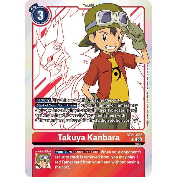 Image for Takuya Kanbara (BT21-082 SR) (BT21) - Digimon Card Game