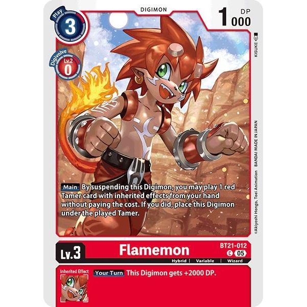 Image for Flamemon (BT21-012 C) (BT21) - Digimon Card Game