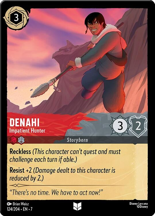 Image for Denahi - Impatient Hunter (124/204) (7) - Disney Lorcana