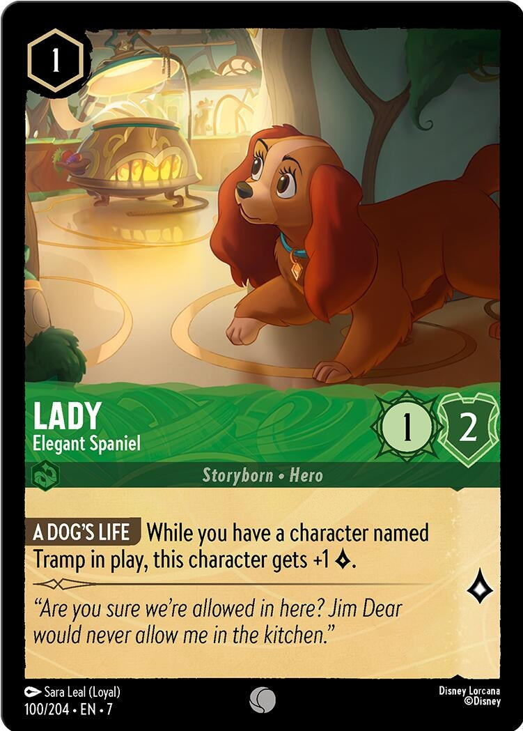 Image for Lady - Elegant Spaniel (100/204) (7) - Disney Lorcana