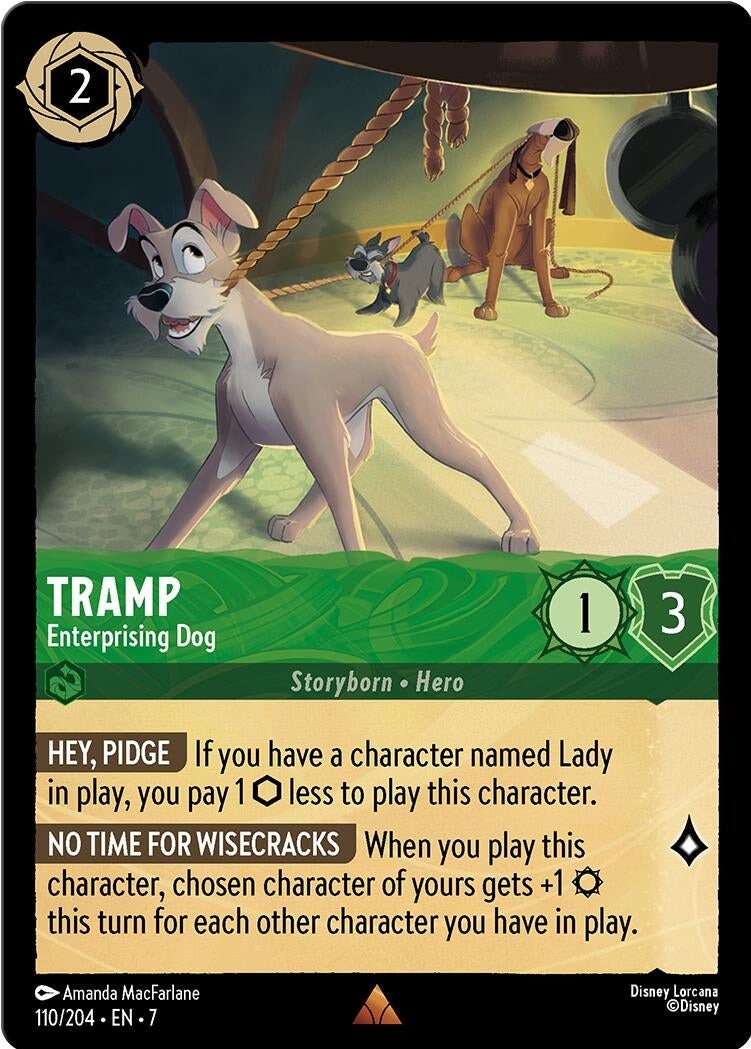 Image for Tramp - Enterprising Dog (110/204) (7) - Disney Lorcana