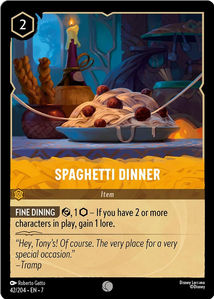 Image for Spaghetti Dinner (42/204) (7) - Disney Lorcana