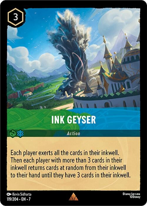 Image for Ink Geyser (119/204) (7) - Disney Lorcana