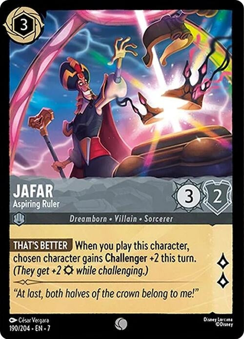 Image for Jafar - Aspiring Ruler (190/204) (7) - Disney Lorcana