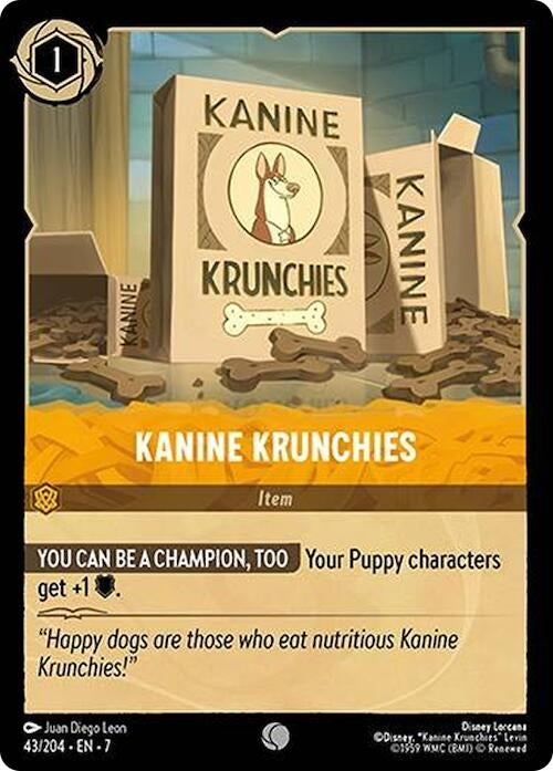 Image for Kanine Krunchies (43/204) (7) - Disney Lorcana
