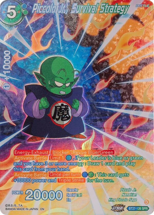 Image for Piccolo Jr., Survival Strategy (SPR) (BT27-126) (BT27) - Dragon Ball Super: Masters