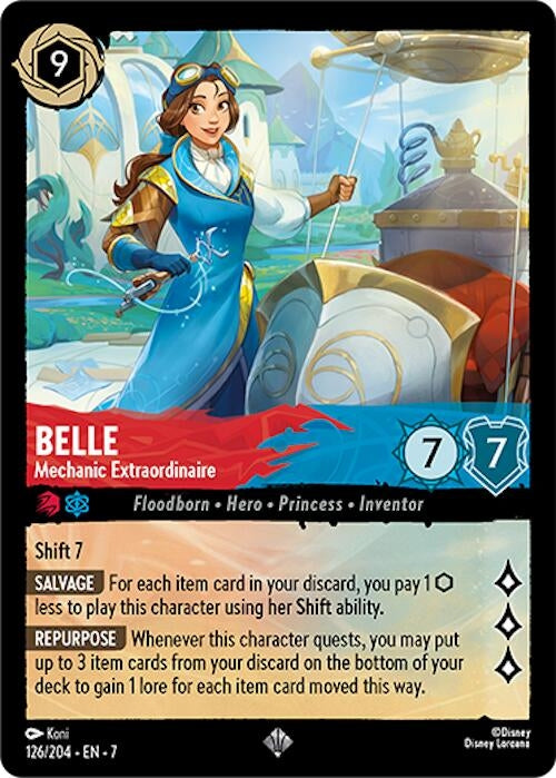 Image for Belle - Mechanic Extraordinaire (126/204) (7) - Disney Lorcana