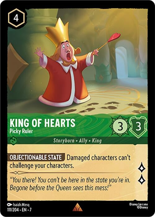 Image for King of Hearts - Picky Ruler (111/204) (7) - Disney Lorcana