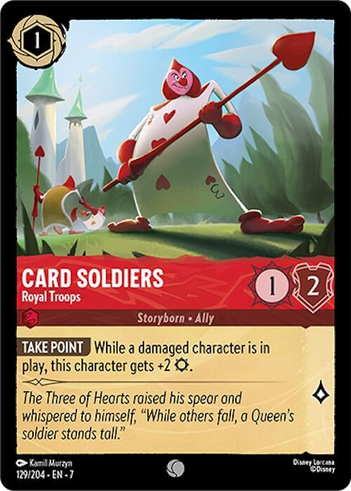 Image for Card Soldiers - Royal Troops (129/204) (7) - Disney Lorcana