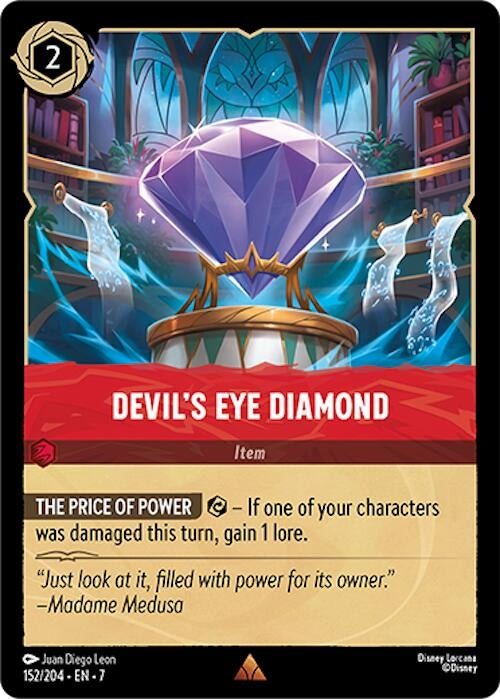 Image for Devil's Eye Diamond (152/204) (7) - Disney Lorcana