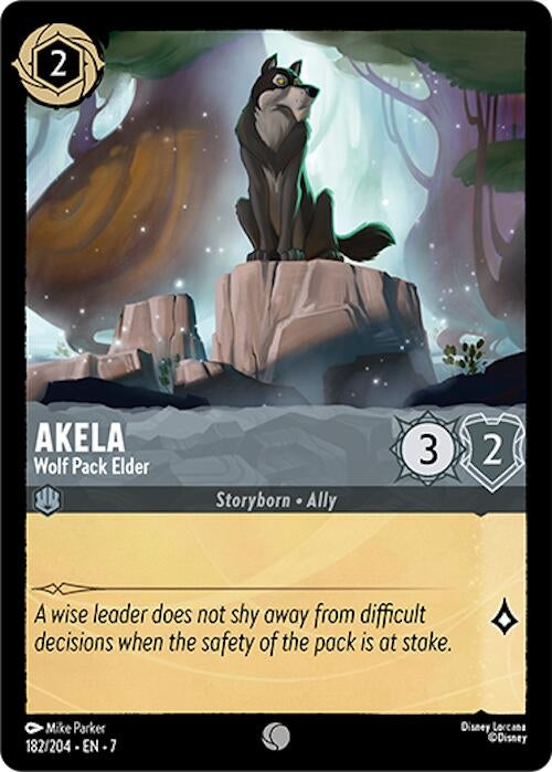 Image for Akela - Wolf Pack Elder (182/204) (7) - Disney Lorcana