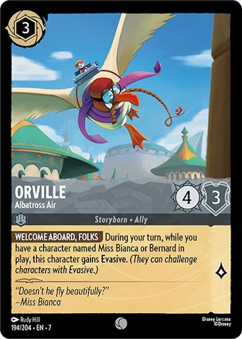 Image for Orville - Albatross Air (194/204) (7) - Disney Lorcana