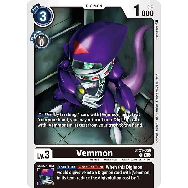 Image for Vemmon (BT21-056 C) (BT21) - Digimon Card Game