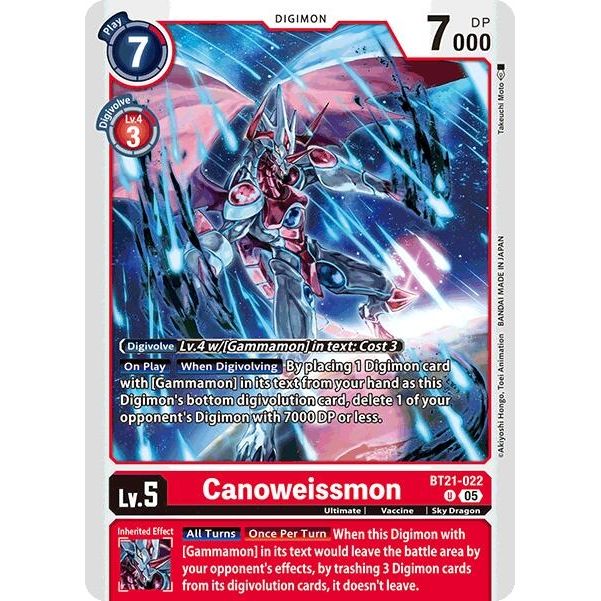Image for Canoweissmon (BT21-022 U) (BT21) - Digimon Card Game