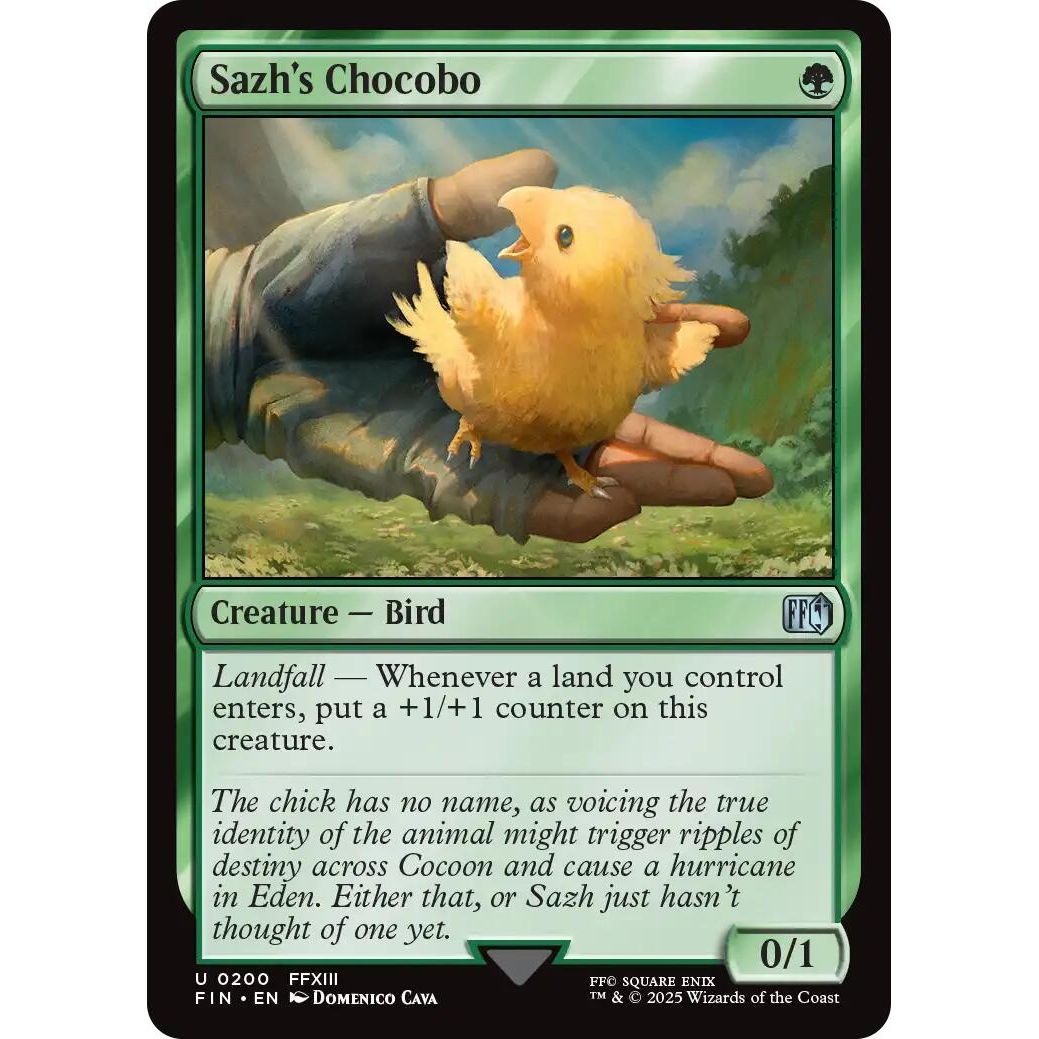Image for Sazh's Chocobo (200) (FIN) - Magic: The Gathering