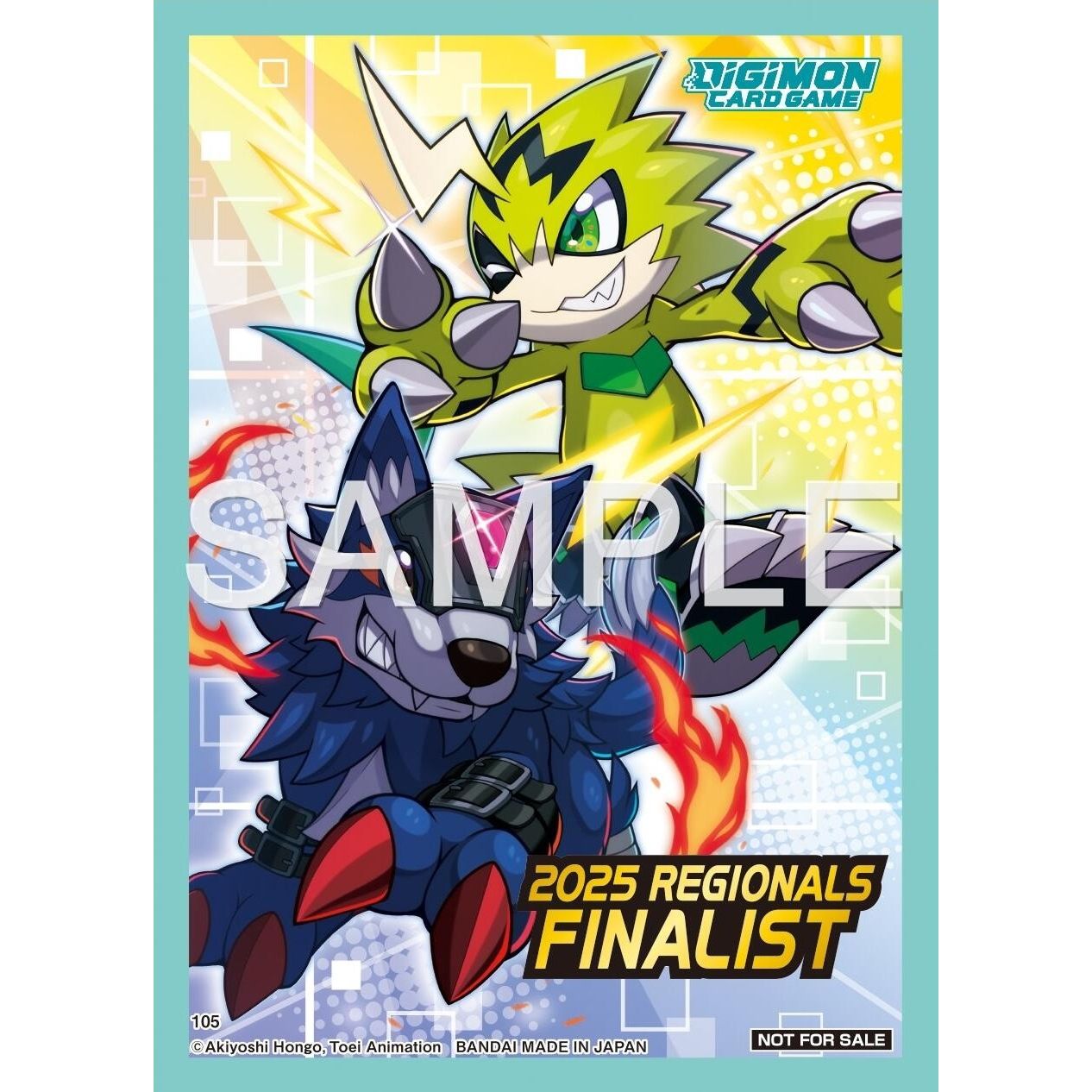 Image for Digimon Card Game Official Sleeves - 25-26 Regionals (5-Pack) - Card Sleeves