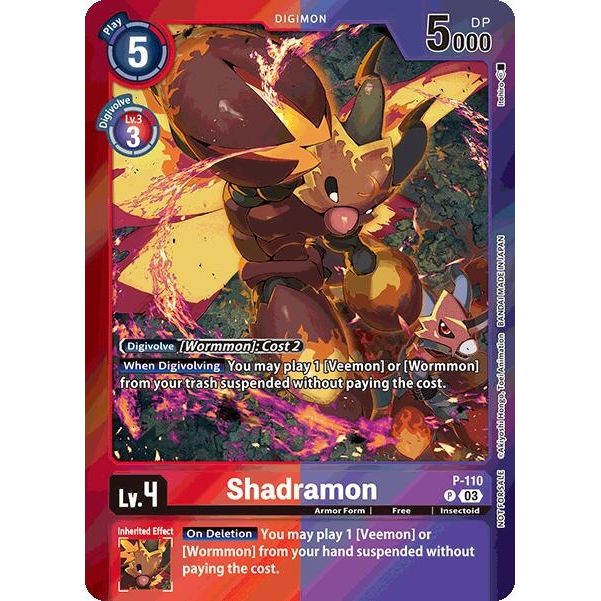 Image for Shadramon (Special Event Pack 2025) (P-110 P) (D-PR) - Digimon Card Game