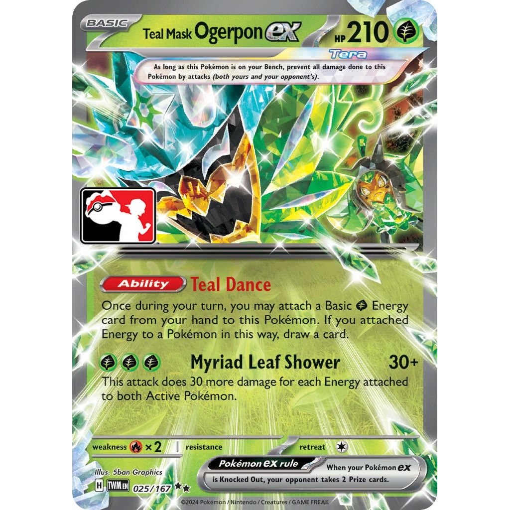 Image for Teal Mask Ogerpon ex (025/167) - Pokemon