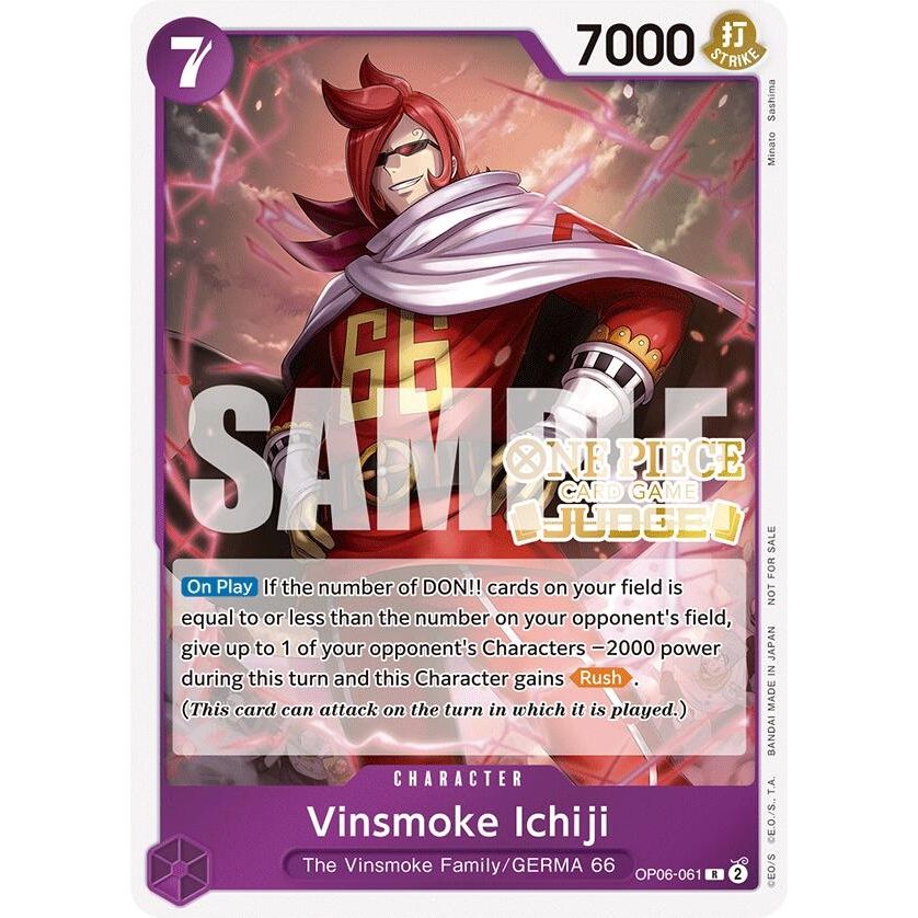 Image for Vinsmoke Ichiji (Judge Pack Vol. 5) (OP06-061) (OP-PR) - One Piece Card Game