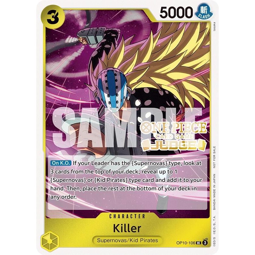 Image for Killer (Judge Pack Vol. 5) (OP10-106) (OP-PR) - One Piece Card Game