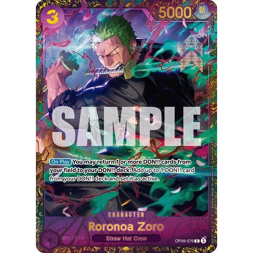 Image for Roronoa Zoro (Championship 25-26 Regionals Season 1) (OP09-076) (OP-PR) - One Piece Card Game