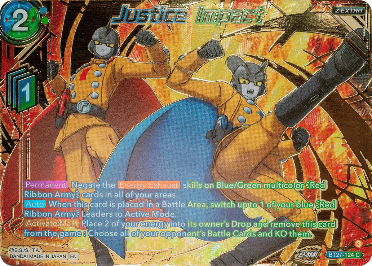 Image for Justice Impact (Gold-Stamped) (BT27-124) (BT27) - Dragon Ball Super: Masters