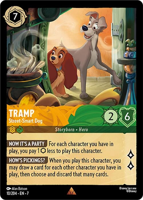 Image for Tramp - Street-Smart Dog (10/204) (7) - Disney Lorcana