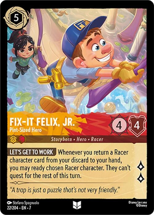 Image for Fix-It Felix, Jr. - Pint-Sized Hero (22/204) (7) - Disney Lorcana