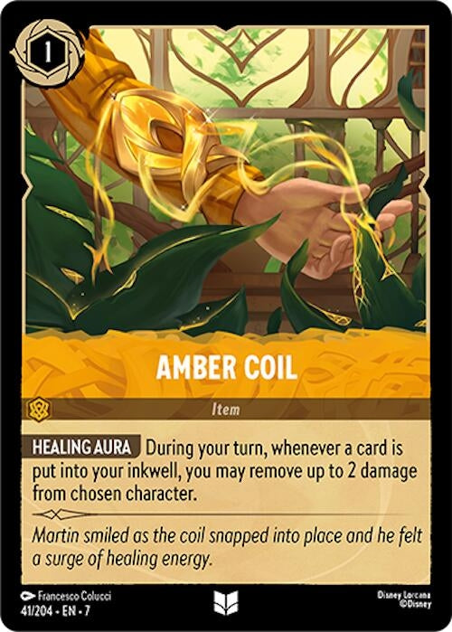 Image for Amber Coil (41/204) (7) - Disney Lorcana