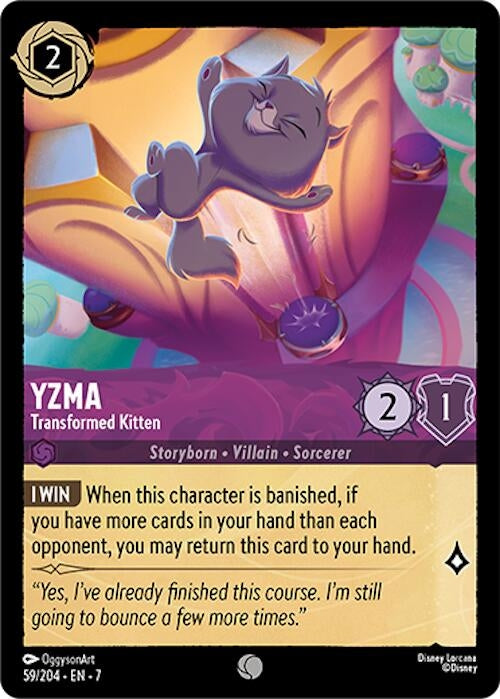 Image for Yzma - Transformed Kitten (59/204) (7) - Disney Lorcana