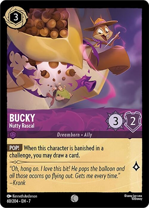 Image for Bucky - Nutty Rascal (60/204) (7) - Disney Lorcana